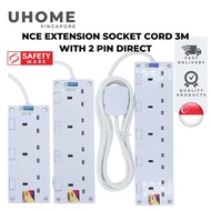 NCE Extension Socket 3 Meter Cord With 2 Pin Plug in
