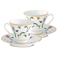 Noritake｜鳳彩鎏花金邊咖啡對杯-禮盒組