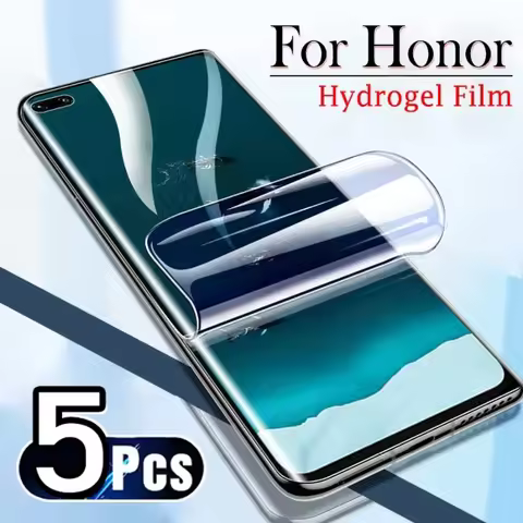 5PCS Screen Protector for Honor 70 90 50 200 300 Pro Hydrogel Film for Honor X9B X8b X9C X9A X8A X7A