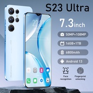 Brand New 4G Handphone S23 Ultra 7.3 Inch Large Screen 16GB+1TB Memory 100% Original Smartphone Andr