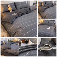 Set 4 Món Vỏ Chăn Ga Gối Cotton Organic 100% Cotton Nhập Khẩu Cao Cấp 4 Món