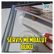 Perkhidmatan Membalut Buku - Transparent Plastic Wrap - RM 2 - 1 unit untuk 1 buku - Buku tahan lebih lama