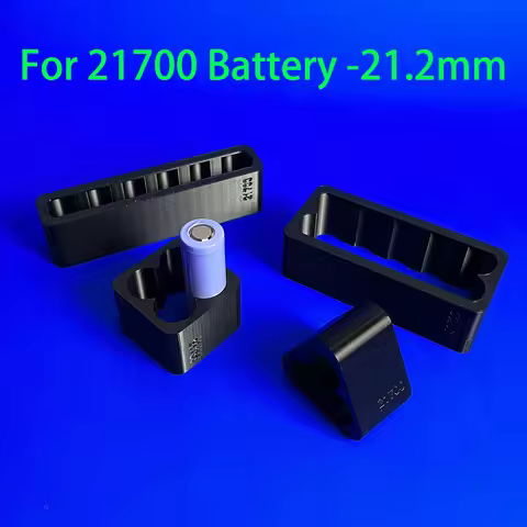 21700 Size 21.2mm Lithium Battery Fixed Bracket 6 Batteries Packs ABS Plastic Fixture Fast Spot Weld