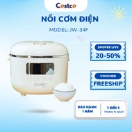 Jiwon JW-34F Rice Cooker with Sugar Separator, 1.2L Capacity, 500W Capacity, Diverse Cooking Functio