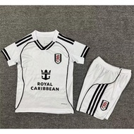 children kids set 2025 26 Fulham Jersey home Sports Shirt kids kit 16-28
