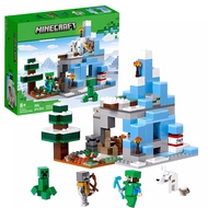 Compatible with Lego Minecraft Series 21243 Frozen Mountain Peak Assembled Building Blocks Boy Toys