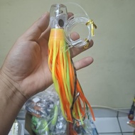 umpan trolling tuna 100 gram 22 cm resin dan silikon