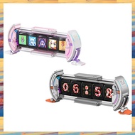 (ZWNA) Times Gate Pixel Art Gaming Setup Clock with Smart App Control 128X128 IPS Screen Display Per