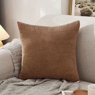 Rined velvet sofa pillowcase, 45x45 square sofa pillowcase, soft and stretchy decor, Decor home sofa
