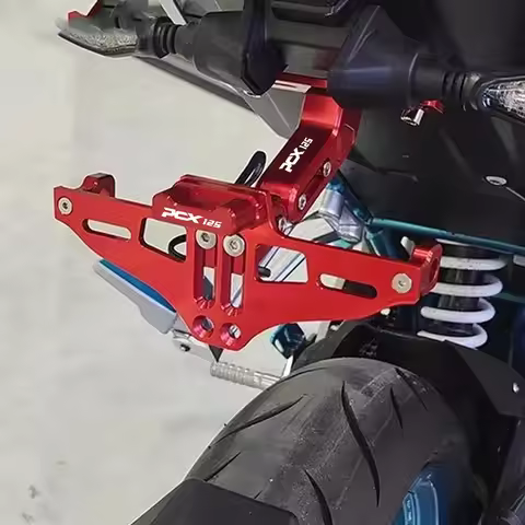 FOR Honda PCX 125 PCX125 2021 2022 2023 2024 Accessories License Plate Holder Number Plate Frame LED