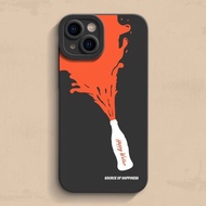 Compatible with Apple 16 Pro Max Phone Case iPhone 15 Plus Creative 14 Pro Soft Case 13 Painted Coke