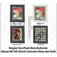 8r or 10r Multicolor Black and White Plastic Photo Frame
