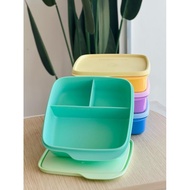 TUPPERWARE Lollitup 550ml | Bekas Makanan Student | Divided Lunch Box | Lunch Box Bento