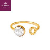 HABIB Jayz Yellow and White Gold Ring, 18K Gold