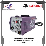 Lakoni Basic Mig 125 Ixr / Mesin Las Tanpa Gas 450 Watt -Termurah