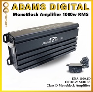 Adams Digital High Power Class D Monoblock Amplifier Car Amp Audio ENA 1000.1D Energy Series