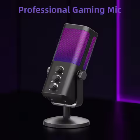 XTUGA M7 Gaming Microphone Professional Live-Streaming Game Mic with Stand for Esports Streaming And