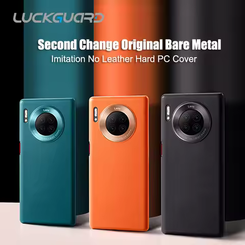 Phone Case For Huawei Mate 30 Pro Ultra Thin Protective Orange Hard PC Business Shockproof Curved Co