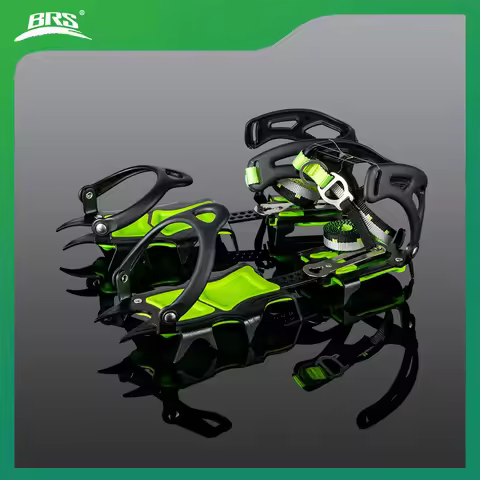 BRS- S1 S1A S3 14 Teeth Claws Crampons Shoes Ice Crampons Snow Non slip Cover Ice Gripper Manganese 