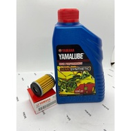 YAMALUBE 4T Semi Synthetic 10W-40 (1L) Engine Oil 100% Original Minyak Hitam Y15ZR LC135 RS150 RXZ Y