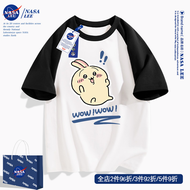 NASA เสื้อยืดแขนสั้นการ์ตูนสําหรับผู้ชายผู้หญิงหลวมพอดีผ้าฝ้ายแท้สไตล์ฤดูร้อนสบายๆทุกวัน Youth Vital