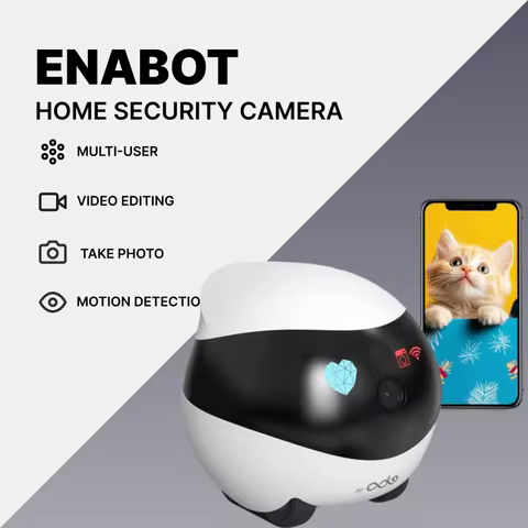 Enabot EBO SE 1080P Wireless Indoor Security Camera | Night Vision,Two-Way Audio,APP Control,Suitabl