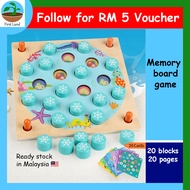Montessori Memory Board Game Toys Boys Girls | Mainan Memori Papan Budak Lelaki Perempuan