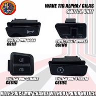 WAVE 110 ALPHA/GILAS SWITCH UNIT (HORN - CS11F/ WINKER - CS11FC/ DIMMER - CS11FD/ STARTER - CS11FG)