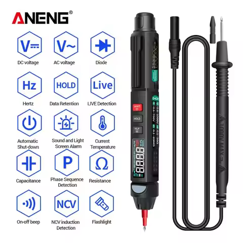 ANENG A3008/A3007 Multimeter Test Pen Auto Intelligent Sensor 6000 Counts Electrical AC/DC Voltage N