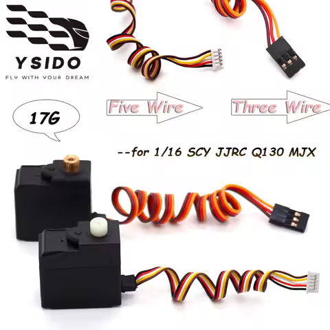 17G Metal Digital Servo for SCY 16101/16102/16103/16201 JJRC Q130Pro MJX 16207 16208 16210 1/16 Remo