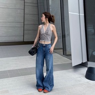 MOTTOM - DEMI Wide Leg Jeans in Mid Blue