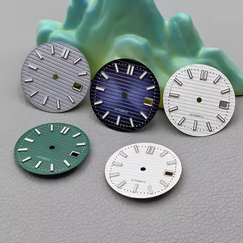 Mod NH35 Dial 30.5mm Nautilus Dial Fit for NH35 NH36 4R35 4R36 7S26 Movement Crown at 3.0 Oclock SKX