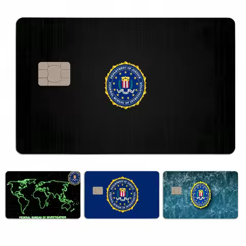 America FBI Anmie Sticker Film Skin Cover For Credit Card Debit Bank Card Front