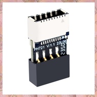 [h3w732xnj.ph] Motherboard USB2.0 9Pin to TYPE-E Female Adapter Chassis TYPE-C Socket 9-Pin USB 2.0 