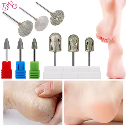 Pedicure Drill Diamond Drill Bit Rotary Burr Foot Cuticle Clean Manicure Pedicure Tools Drill Access