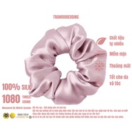 Silk Hair Tie NITE9SILK TRAMDOBEDDING Prevents Hair Frizz | Silk Hair Scrunchie | Size M