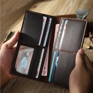 Crazy Horse Slim Wallet for Men with 7 Card Slots & Photo Slots