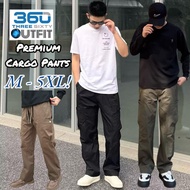 360 Outfit Premium Seluar Cargo Pants Unisex Seluar Panjang Cargo Plus Size Baggy Seluar Cargo Work 