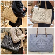 💎💯🗽✈️🧾正貨有單可面交 Tory Burch Fleming Soft Chain Tote bag  size 35*26*14 cm 全羊皮袋 (outlet 團購直送款) 有吊牌防塵袋手提袋