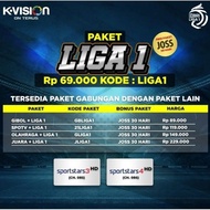 PROMO Paket BRI LIGA 1 K Vision bisa semua tipe Bromo Cartenz dan GOL