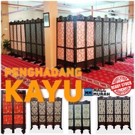 ￼Original WOOD Partition Kayu | Pembahagi Ruang Kayu Original Wood free 4 pcs kaki