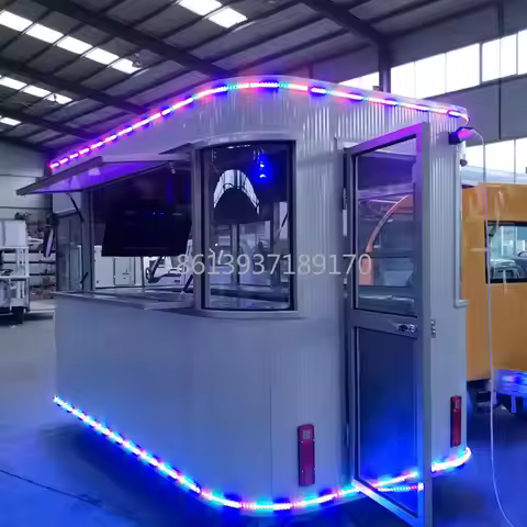 US or Euro Standard Outdoor Street Mobile Kitchen Fast Pasta Pizza Food Truck or Food Trailer with F