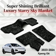 Xpeng G6 Car Floor Mat Starry Sky Carpet, Full Sky Star Car Mat 2023-2026