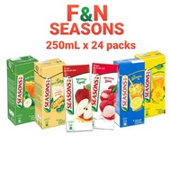 24x【Minuman Carton F&N Seasons Packet Drinks 250ml】