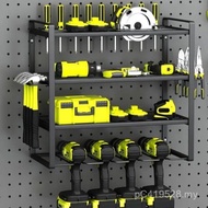 Metal Storage Rack Warehouse Tool Rack, Workshop Organizer Wall-Mounted Garage SDY4 and Layer Black-