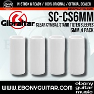 Gibraltar SC-CS6MM 6mm Clear Cymbal Stand Tilter Sleeves 4 Pack - Protective ABS Cymbal Protectors S