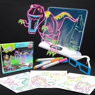 3D Magic Drawing Boards - 2 different sizes, 3 assorted themes (Sea,Space,Dinosaur)