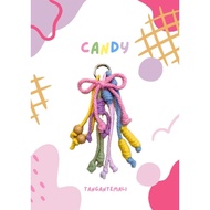 GANTUNGAN Coquette Bag Charm - Coquette Bag Hanger - Cute, Adorable Macrame Bag Hanger