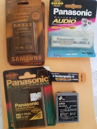 Sony Panasonic Samsung 相機 電芯 電 手機電池 L1-10B SLB-1037 NI-MH MD CD機 P-545 香口膠電 無線電話