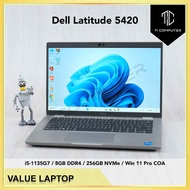 Dell Latitude 5420 Intel i5-1135G7 8GB RAM 256GB NVMe SSD Win 11 Pro Refurbished Laptop (Used Condit